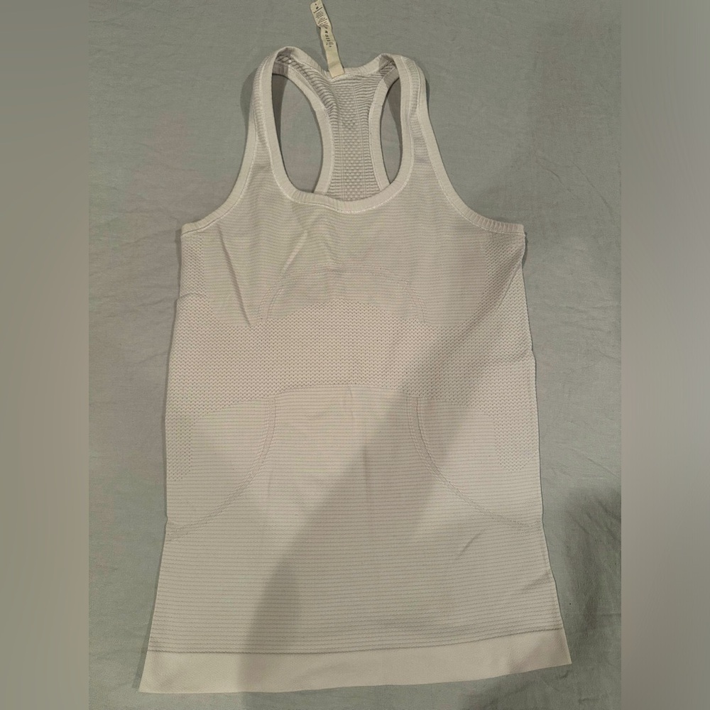 lululemon athletica White Racerback Tank Top